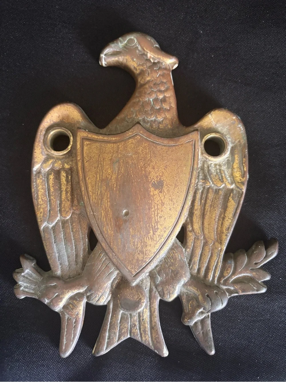 Vintage Brass Eagle door knocker - Antique-Style Finish